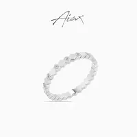 AIAX 925银 流光风 【顶配版】轻奢时尚百搭设计师精致戒指TSS7257