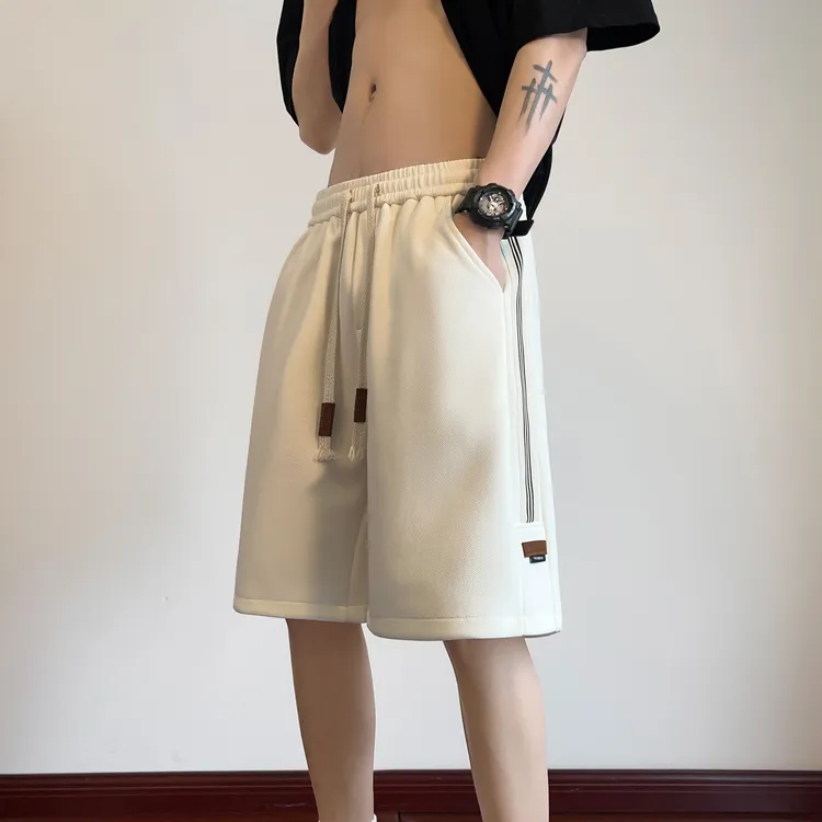 夏季男士短裤潮牌潮流2025新款美式高街运动百搭宽松休闲五分裤子