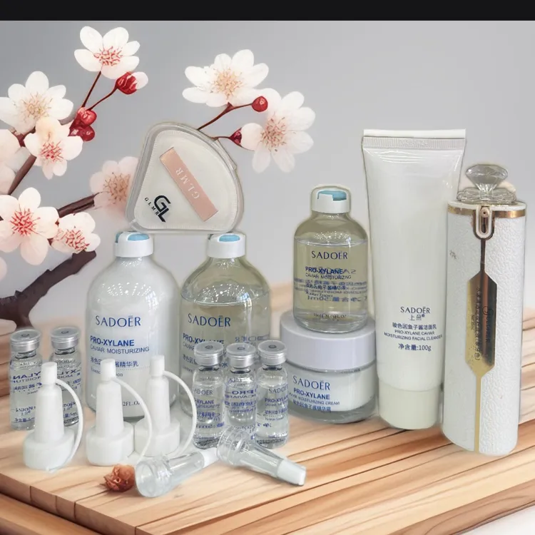 古丽米尔清透定妆粉底液+一套护肤品 精粹水光养颜定妆持久玻色因