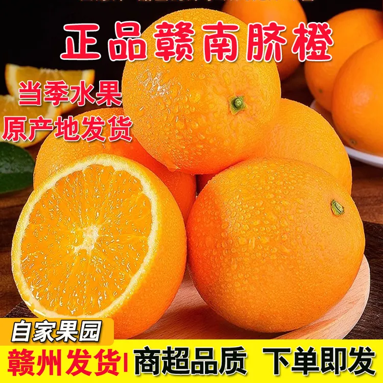 赣南脐橙正宗赣南脐橙 当季新鲜水果现摘现发10-20斤橙子果园直发