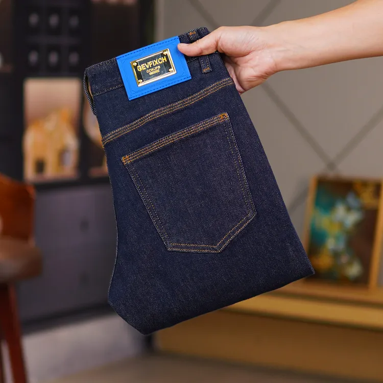 不掉色秋季新款牛仔裤男高端原色2024新款薄款男士欧版小直筒高档