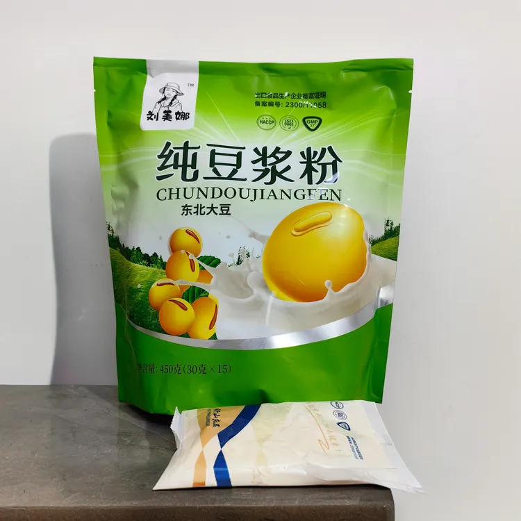 【刘美娜】纯豆浆粉零添加营养方便细腻冲调浓郁冲泡450克/袋口感