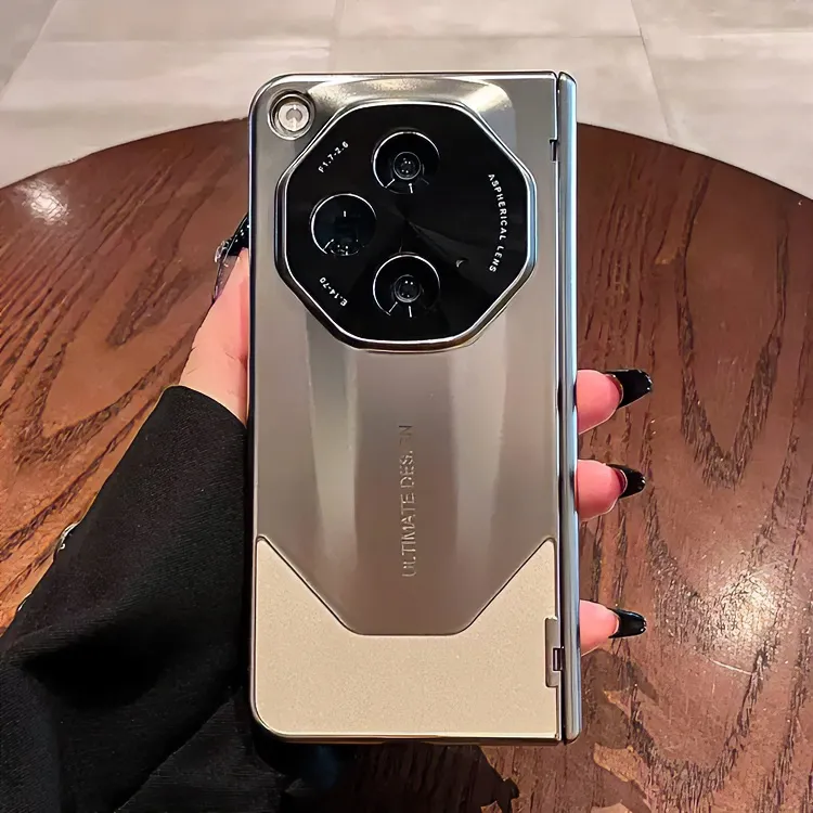 适用oppofindn3折叠屏手机壳n3典藏版简约轻奢全包电镀铰链保护套