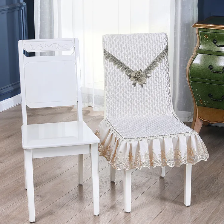高端连体椅子罩四季通用餐椅椅套加棉现在椅子垫靠背垫一体凳子套