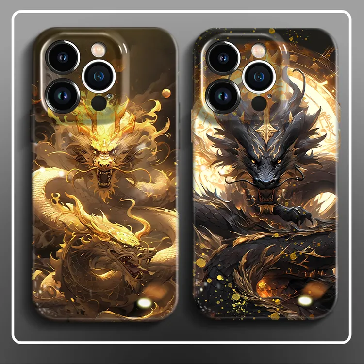 【双龙咆哮/许愿神龙】防摔菲林软壳苹果/华为/小米/VIVO/OPPO