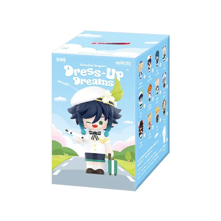 原神变装漫想主题Q版系列手办盲盒胡桃气球销售员男生玩具礼物