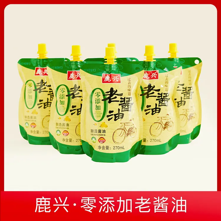 鹿兴老酱油270ML*6袋