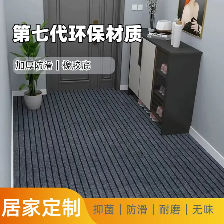 [环保无甲醛]7.0+高级感入户门地垫丝圈加厚厨房门垫除尘蹭土脚垫