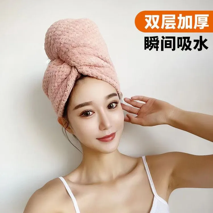 干发帽超强吸水女学生宿舍速干发巾擦头发毛巾双层加厚浴帽可爱