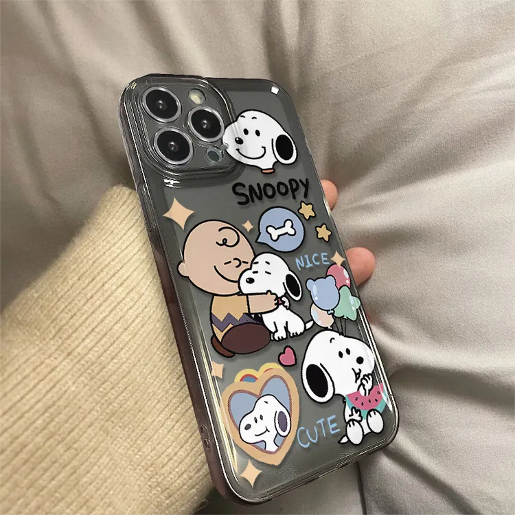 史努比苹果13/14/15promax手机壳iPhone11卡通12pro全包xr保护套8