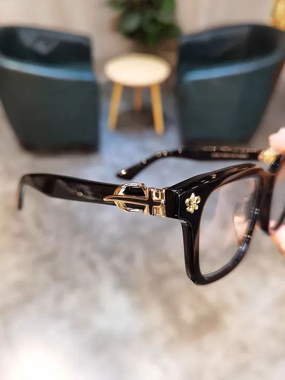 克罗纯钛刀黑框简约复古方形护目框镜超轻百搭潮流定制成品光学镜