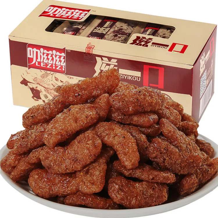 叻滋滋滋一口韩式素牛肉零食爆辣大豆素肉肥牛8090后儿时怀旧小吃