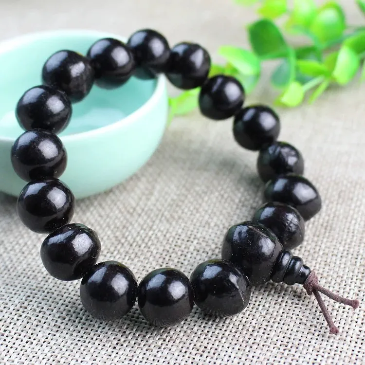 非金属木质手链 终南三真子无患子紫光手串菩提子魑见愁佛珠念珠