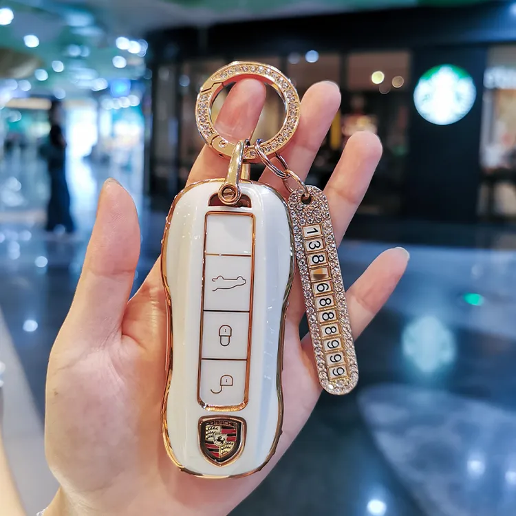 专用于保时捷汽车钥匙套钥匙包钥匙扣
