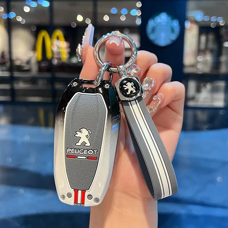 东风标致新408x钥匙套标志3008 4008 5008 2008汽车301壳包扣男女