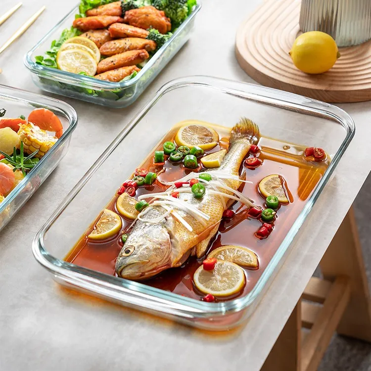 onlycook耐高温玻璃盘子家用烤盘烤箱微波炉餐盘鱼盘菜盘碟子餐具
