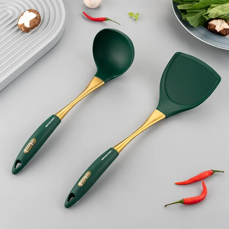 onlycook家用硅胶锅铲厨房厨具勺子汤勺炒菜铲子不粘锅专用硅胶铲