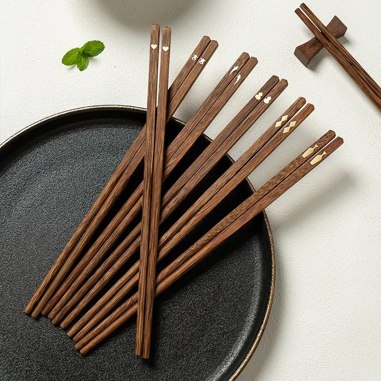 onlycook创意鸡翅木筷子一人一筷餐具家用实木筷防滑防霉家用筷