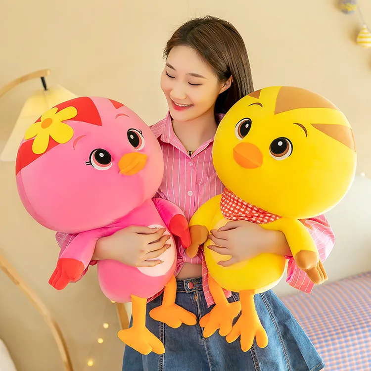 可爱萌鸡小队玩偶宝宝毛绒玩具精品大号柔软睡觉抱枕优质娃娃公仔