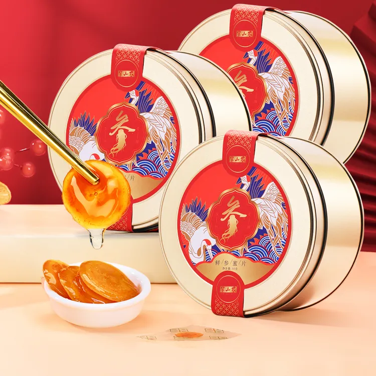 半山农 【拍一发三】人参蜜片长白山即食蜂蜜鲜参蜜片50g/罐切片
