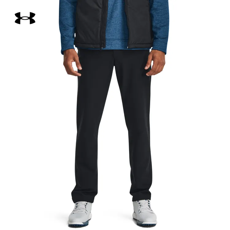 【专柜新款】安德玛UA秋冬男子新款磨绒高尔夫速干长裤1379729·