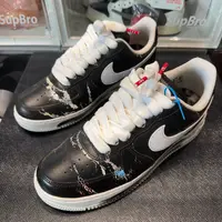 43码/权志龙✖️NIKE联名 空军一号 黑色 板鞋/95新无盒/0039