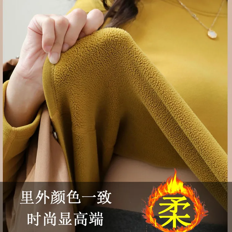 9988【7A抗菌火山岩保暖小棉袄】女外穿冬上衣紧身百搭厚绒衣可机洗
