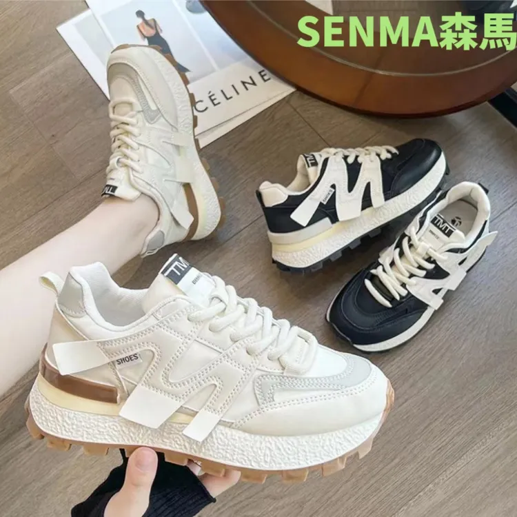 森马2023秋季ins韩版新款阿甘鞋女运动跑步休闲厚底增高老爹鞋319