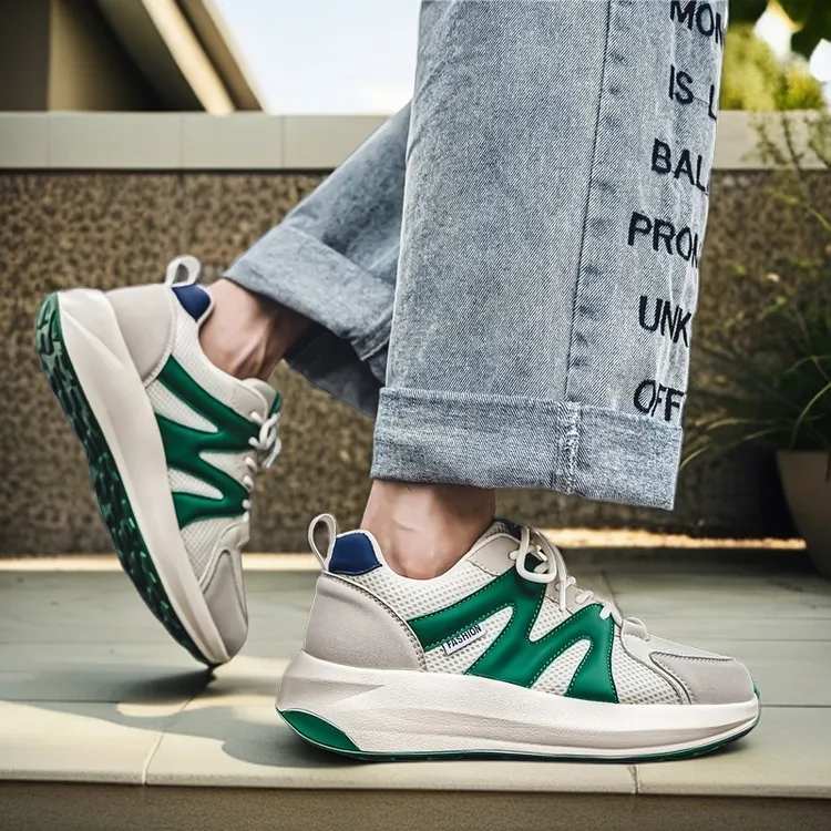 ZTLA网面透气休闲鞋男士百搭潮鞋青少年运动防滑鞋子男款运动鞋