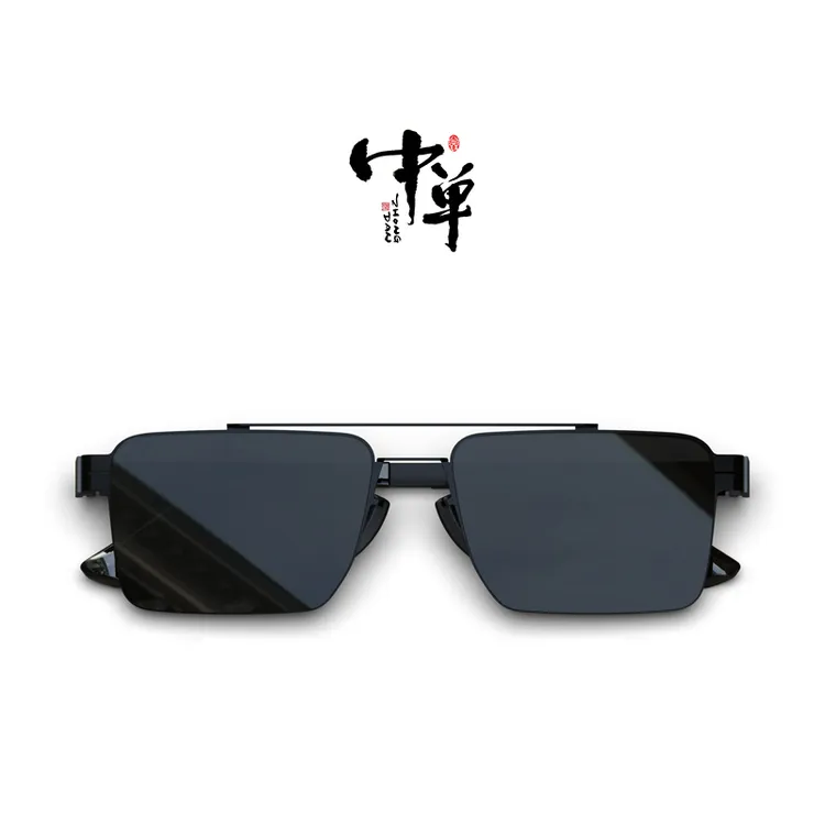 中单许亚军同款高清太阳镜时尚男士开车轻便司机驾驶方框眼镜2408商品图