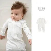 北欧风婴儿长袖拉链连体衣春秋超萌可爱宝宝卡通哈衣爬服外穿薄款