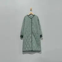 【且听风吟】0511663文艺棉葫芦绗线中长款保暖棉服 衣长104胸围126