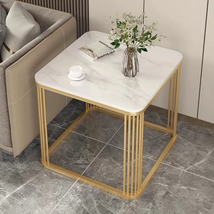 轻奢沙发边几现代简约方几可移动客厅角几阳台岩板小茶几方形边桌
