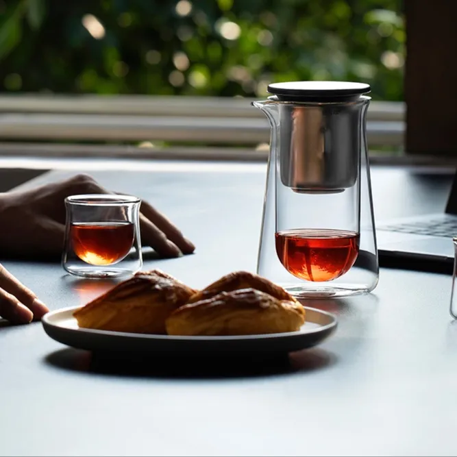玻璃飘逸杯磁吸泡茶壶办公室茶水分离茶具懒人泡茶神器咖啡焖泡壶