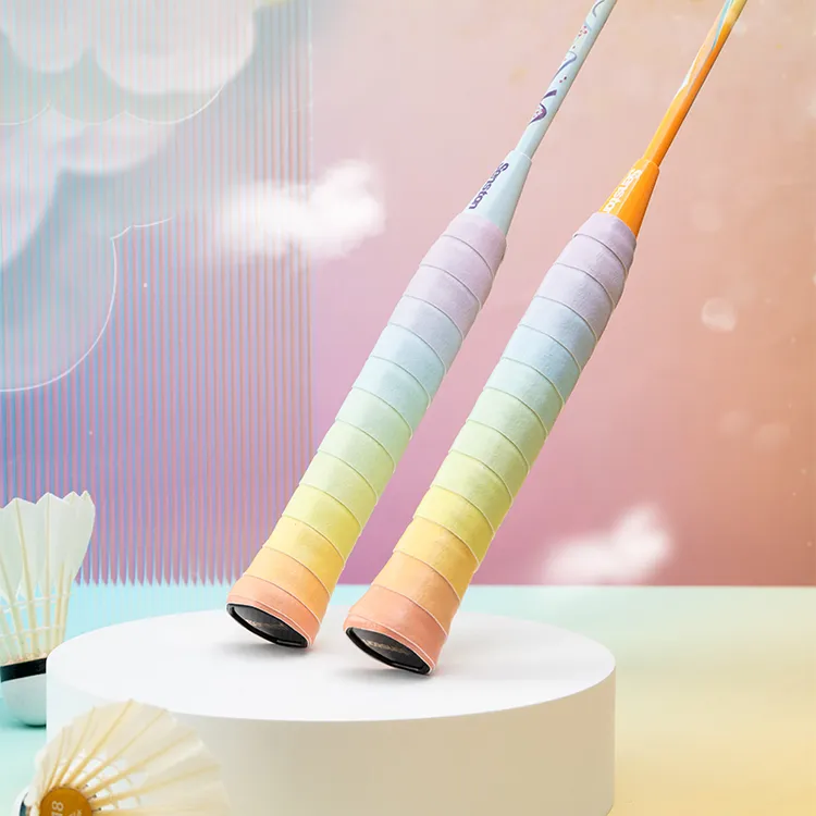 senston彩虹色渐变手胶球拍手胶网球拍手胶手柄绑吸汗防滑缠把带