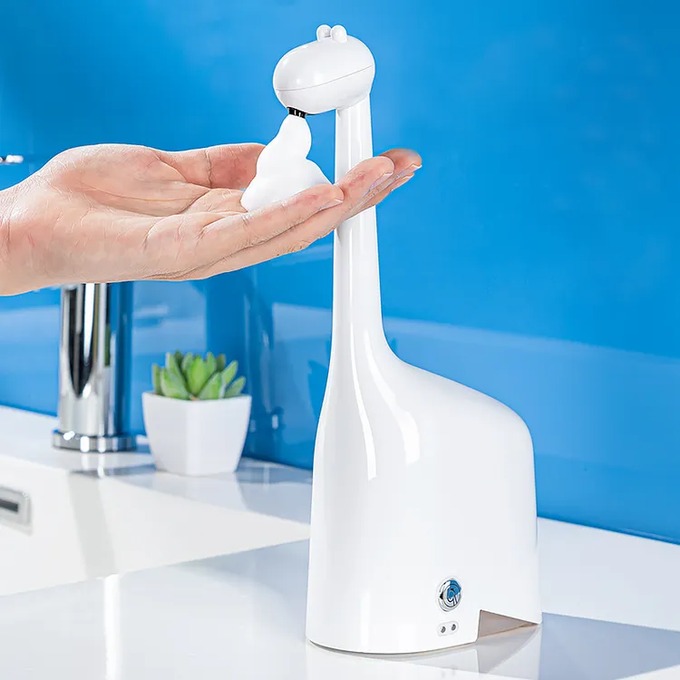 deHub自动感应洗手机长颈鹿感应皂液器浴室可爱儿童洗手液泡沫机