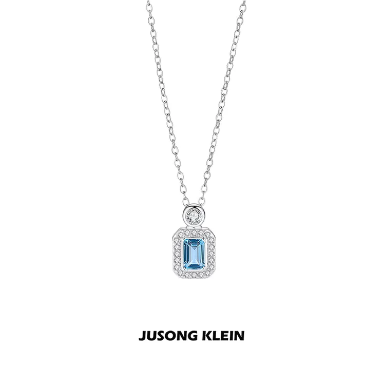 Jusong klein 钛钢项链 香水项链女轻奢感简约精致气质小众锁骨链