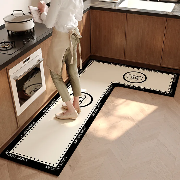 L形地垫脚垫防水家用卧室卫生间吸水防油长条浴室免洗吸油耐脏