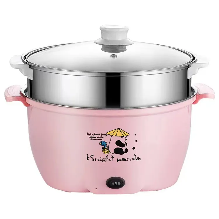 新疆包邮电煮锅不粘锅多功能宿舍家用学生煮面蒸煮一体电火锅