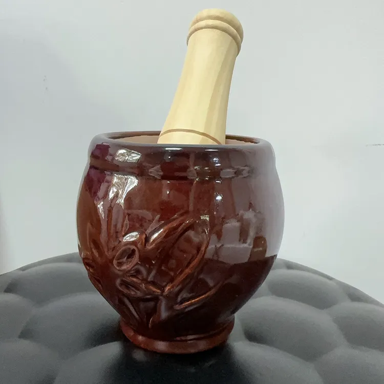 陶瓷蒜臼子家用大号手动捣蒜器老式蒜泥研磨器实用砸蒜罐