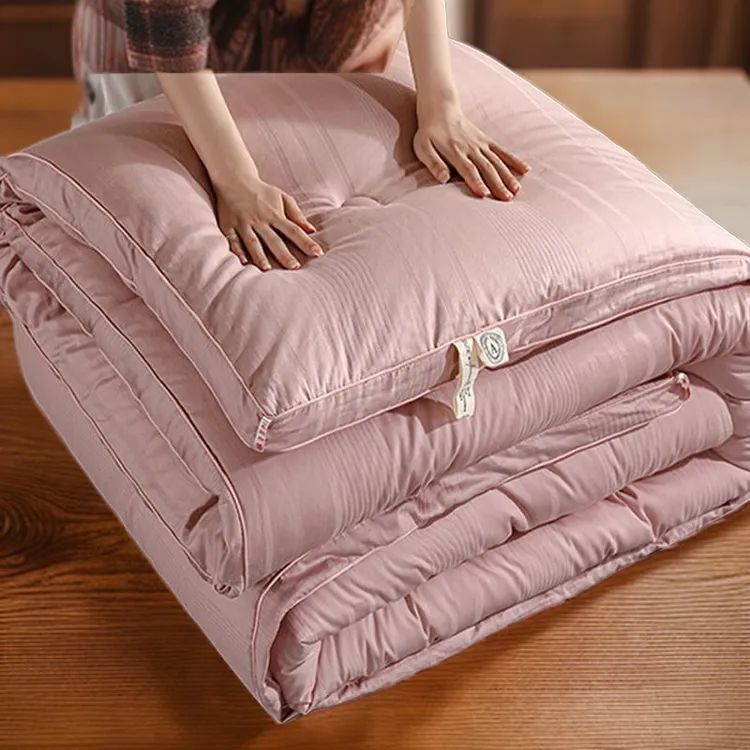 水星家纺全棉A类大豆被单人冬被棉被子加厚保暖被芯春秋被四季被4