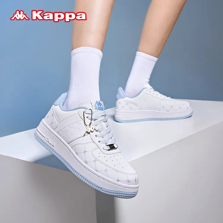 KAPPA新款板鞋舒适时尚低帮百搭休闲鞋情侣小白鞋K0E45CC06CJ
