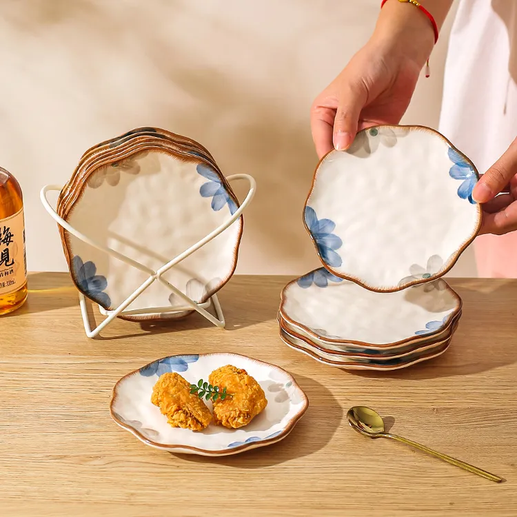 川岛屋吐骨碟家用高档陶瓷吐骨头盘子小碟子小号精致餐桌垃圾渣