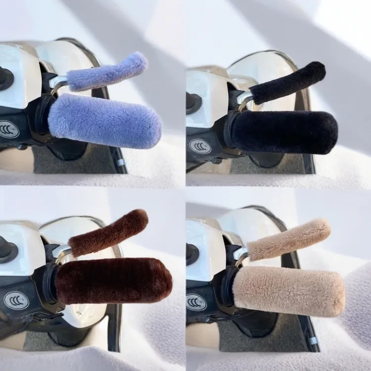  新款仿毛绒把套车把套电动车摩托车三轮棚车防滑保暖通用