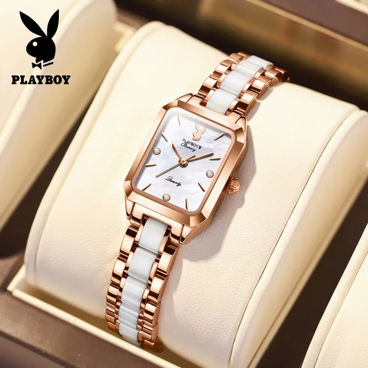 PLAYBOY/花花公子专柜女士手表高颜值石英表气质小巧防水女表潮流