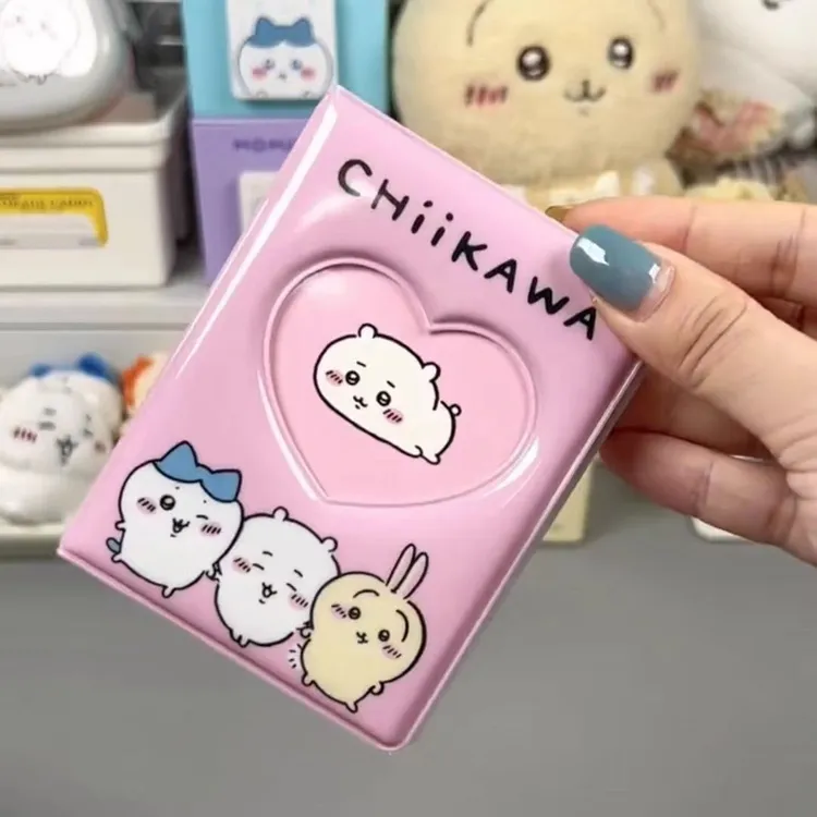 粉色爱心吉伊卡哇卡册拍立得ins可爱少女心简约相册3寸小卡收纳