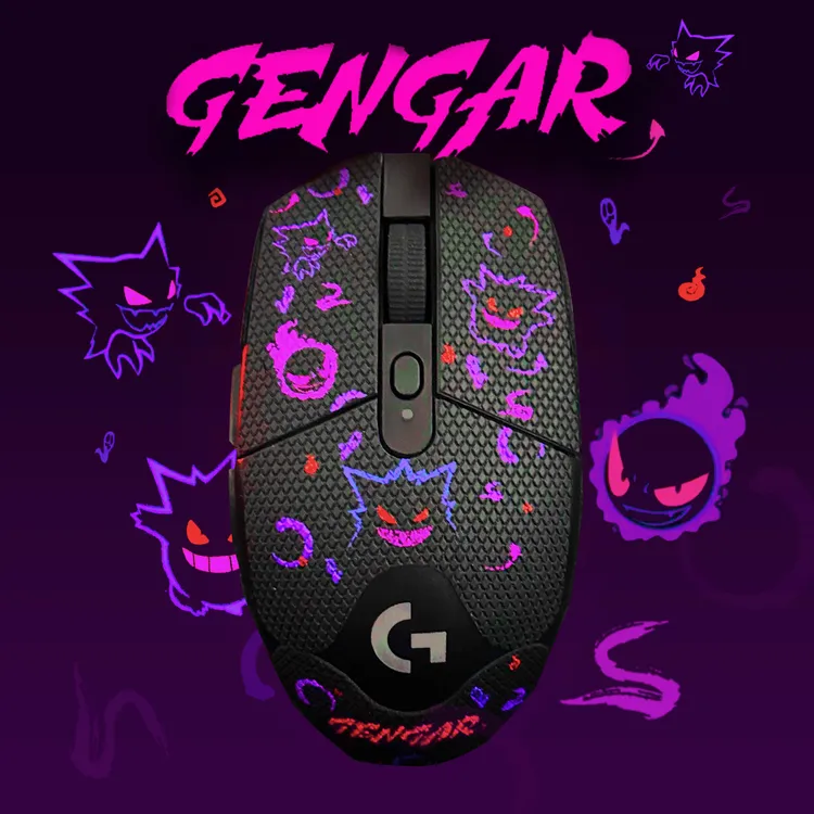 鼠标防滑贴 适用罗技G304贴纸G102防滑贴吸汗类蜥蜴皮防汗保护贴