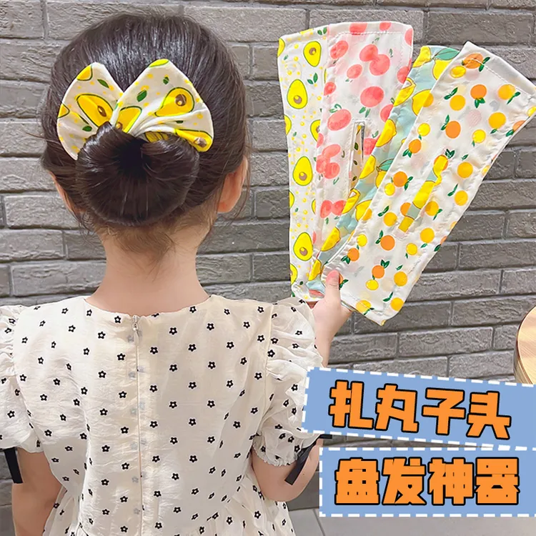 新款懒人扭扭夹宝宝魔术盘发器扎丸子头神器小女孩蝴蝶结头饰发饰