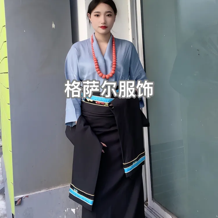 新款藏式假袍子围裙 (薄）春夏秋可穿