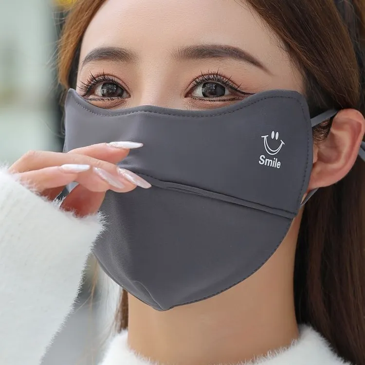 .新款保暖口罩男冬高颜值面罩女加大时尚学院风加厚防寒防晒全脸